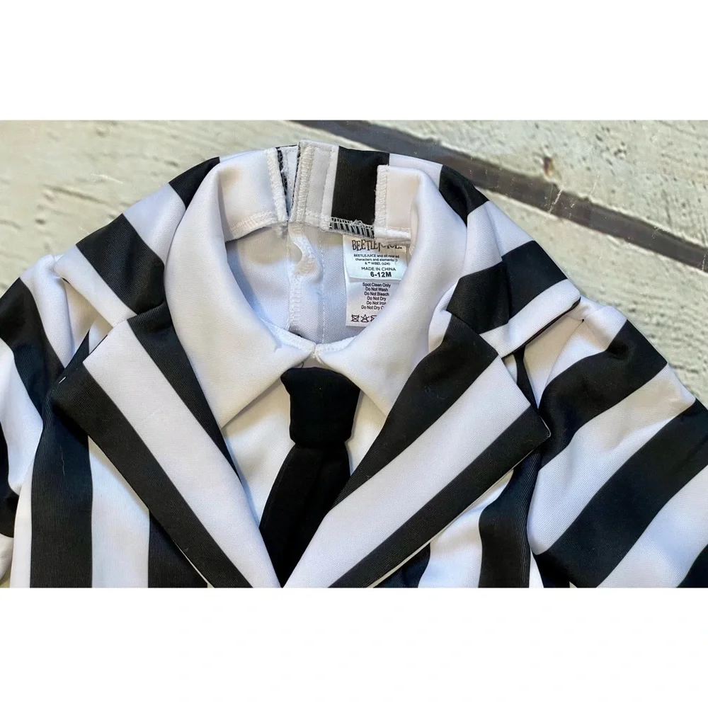 Beetlejuice Infant Striped Jumpsuit